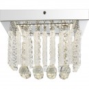 Globo 68396-12 LED Deckenleuchte Mathilda 1x12W | 840lm | 4000K - chrom, Kristall, transparent