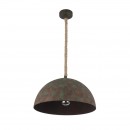 Globo 15263 Pendelleuchte Rea 1x60W | E27 - Rost, grün