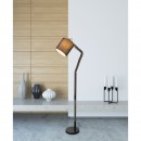 Globo 21512S Stehleuchte Mattis 1x60W | E27 - schwenkbarer Arm, grau, schwarz, braun