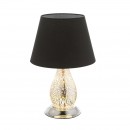 Globo 24133 Tischlampe Elias 1x60W | E27 - chrom, schwarz