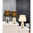 Globo 24133 Tischlampe Elias 1x60W | E27 - chrom, schwarz