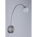 Globo 24134W LED Wandleuchte Roslin 1x5W | 470lm | 3000K - flexibler Arm, Nickel, matt