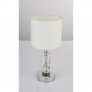 Globo 24136 Tischlampe Bronn 1x40W | E14 - Kabelschalter, chrom, weiß