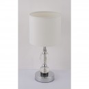 Globo 24136T Tischleuchte Bronn 1x40W | E14 - Kabelschalter, chrom, weiß