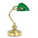 Globo 24917 Tischlampe Antike 1x25W | E14 - golden, grün