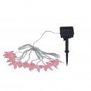 Globo 33706-10 Solar LED Außenbeleuchtung Lichterkette mit Schmetterlingen Solar 10x0,06W | RGB | IP44 - Farbwechsler, schwarz, transparent