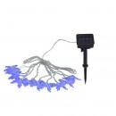 Globo 33706-10 Solar LED Außenbeleuchtung Lichterkette mit Schmetterlingen Solar 10x0,06W | RGB | IP44 - Farbwechsler, schwarz, transparent
