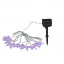 Globo 33706-10 Solar LED Außenbeleuchtung Lichterkette mit Schmetterlingen Solar 10x0,06W | RGB | IP44 - Farbwechsler, schwarz, transparent