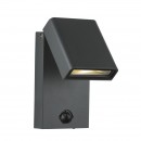 Globo 34310S Außenwandleuchte mit Bewegungssensor Sparrow 1x6W | 350L | 3000K | IP44 - verstellbar, schwarz