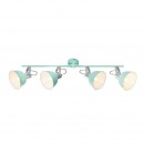 Globo 54641-4 Decken- und Spotleuchte Roli 4x25W | E14 - einstellbar, Minze