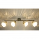 Globo 54653-4 Spotleuchte Deckenleuchte Fabian 4x25W | E14 - einstellbar, grau