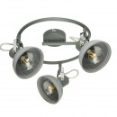 Globo 54658-3 Deckenleuchte Daisy 3x40W | E14 - einstellbar grau
