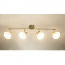 Globo 54658-4 Spotleuchte Deckenleuchte Daisy 4x40W | E14 - einstellbar grau