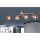 Globo 54805-4 Wand- oder Deckenleuchte Xara 4x40W | E14 - kupfer
