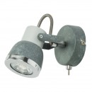 Globo 57000-1 Wandleuchte Sabinyo 1x50W | GU10 - Schalter auf dem Körper, Stein, chrom