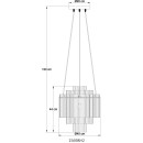 Globo GORLEY 15698H2 Pendelleuchte E14