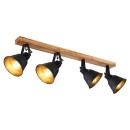 Globo 15466S-4 Deckeneinbaustrahler Günther 4x60W | E27 - braun, schwarz, gold