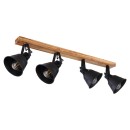 Globo 15466S-4 Deckeneinbaustrahler Günther 4x60W | E27 - braun, schwarz, gold