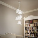 Ideal Lux Hängeleuchte - Pendelleuchte Hats Classic 9x60W E27 - weiß