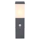Globo 31730S Außenwandleuchte mit Bewegungsmelder Herri 1x15W | E27-LED | IP44 - Anthrazit