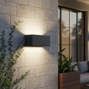 Ideal lux I313412 LED Außenwandleuchte ATOM | 25W integrierte LED-Quelle | 2100lm | 3000K