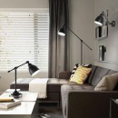 Ideal Lux 003535 Tischleuchte Newton Nero 1x60W| E27- schwarz