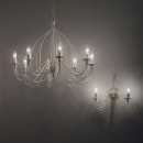 Ideal Lux 028460 Wandleuchte 2x40W Corte Bianco | E14 - weiß