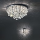 Ideal Lux 073 613 Anbauleuchte 9x40W Mozart | G9 - Kristall