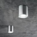 Ideal Lux 092324 Außendeckenleuchte 1x28W Gun Alluminio | GU10 | IP44 - silber