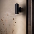 Ideal Lux 129433 Außenwandleuchte Base 2x28W| GU10 | IP44 - schwarz