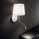 Ideal Lux 132976 LED Wandleuchte mit Richtungsleuchte Effetti 2x40W| E14 - weiß