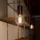 Ideal Lux 139685 Pendelleuchte Hugo 1x60W| E27 - schwarz