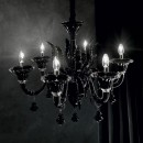Ideal Lux 141084 Hängeleuchte Radetzky 6x40W | E14 - schwarz
