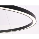 Immax 07158-B80 LED Pendelleuchte Neo Fino 1x60W | 4200lm | 2700-6500K - dimmbar, Fernbedienung, intelligent, schwarz