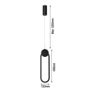 Immax NEO LITE 07232L LED Pendelleuchte OVALE  | 22W integrierte LED-Quelle