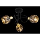 Globo 54357-3B Deckenleuchte Idniana 3x40W | E14 - schwarz, gold