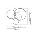 Globo 48466-70A LED Deckenleuchte INVERTINA | 70W integrierte LED-Quelle | 4599lm | 2700-6500K