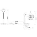 Globo 54356-1T Tischleuchte Kris 1x40W | E14