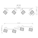 Globo 54356-4 Decken- und Spotleuchte Kris 4x40W | E14