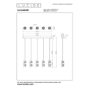 Lucide L134963502 LED Pendelleuchte KLIGANDE | 5x7,8W integrierte LED-Quelle | 5x620lm | 2700K