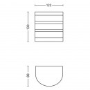 Philips 17314/47/16 LED Außenwandleuchte Calgary 1x3W | 2700K | IP44