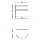 Philips 17315/47/16 LED Außenwandleuchte Calgary 1x3W | IP44