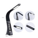 Immax 08947L LED Tischleuchte mit Display Leather 1x7W | 5000-6000K - dimmbar, Kunstleder