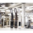 Immax 08947L LED Tischleuchte mit Display Leather 1x7W | 5000-6000K - dimmbar, Kunstleder