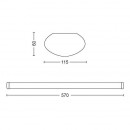 Philips 31246/31/P3 LED Deckenleuchte Softline 1x24W | 4000K