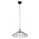 LEDKO 00254 Pendelleuchte 1x60W | E27- schwarz