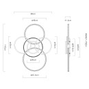 Globo LORELEI 48467-70CH LED Deckenleuchte | 70W LED | 3700lm | 3000K