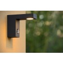 Lucide 28850/24/30 LED Außenwandleuchte mit Bewegungssensor Texas 1x6W | 3000K