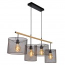 Lucide 45459/04/30 Pendelleuchte Basket 4x60W | E27