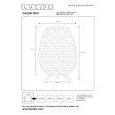 Lucide L038438030 LED Tischlampe für den Außenbereich COLIN | 3W integrierte LED-Quelle | 180lm | 3000K